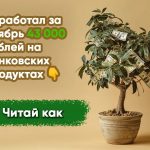 Заработал в ноябре 43 000 рублей на банковских услугах 👇
