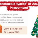 Специальное предложение «Новогодние чудеса» от Альфа Инвестиции: не упустите возможность получить 2 450 рублей!