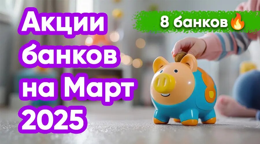 Зарабатываем на банковский продуктах в марте: список самых выгодных акций
