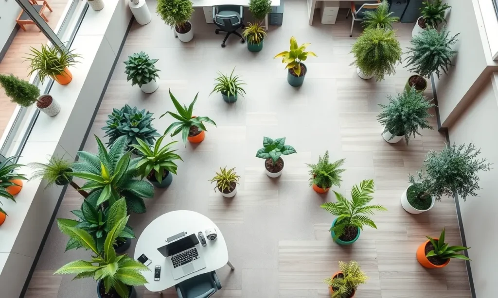 Услуги по уходу за растениями в офисах