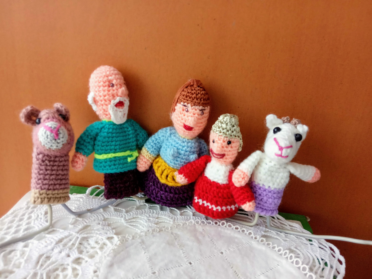 Пальчиковые игрушки крючком.