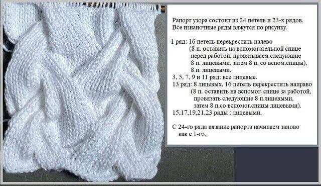 Зимние узоры со схемами для вязания спицами. Наглядно, весьма оригинально и несложно