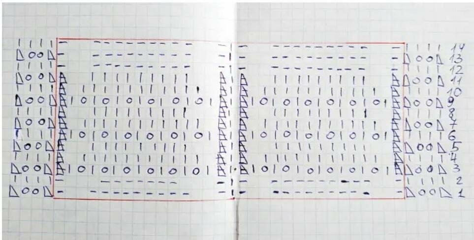 Джемпер спицами, схема узора, описание, подборка.