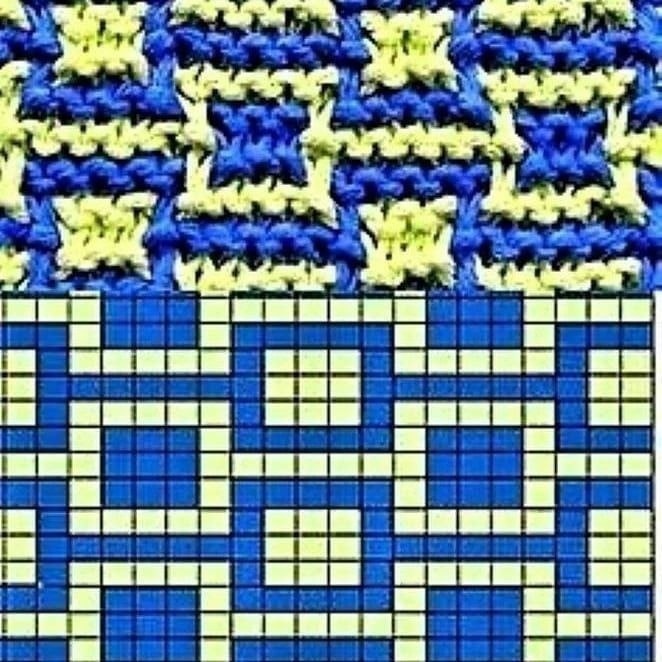 Ленивый жаккард: Мозаичное вязание