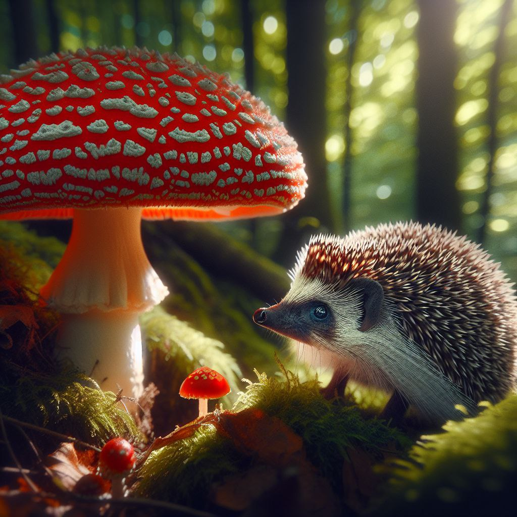 Ежовик и Мухомор – уникальное сочетание